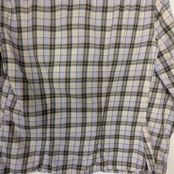 Patagonia women's organic cotton button down violet plaid size M - Picture 7 of 7